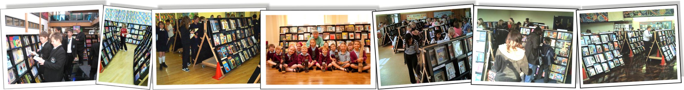 The Roving Bookshop in schools around the country